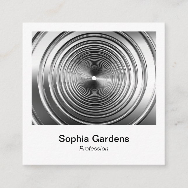 Instant Photo Style - Long Spring Square Business Card (Front)