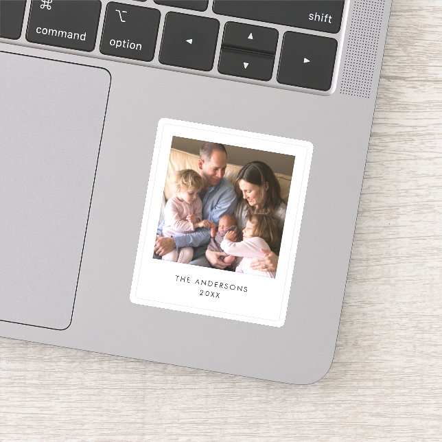 Instant Photo Style Square Photo Sticker (Detail)