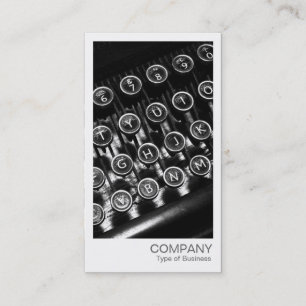 Instant Photo - Vintage Typewriter Keys Business Card