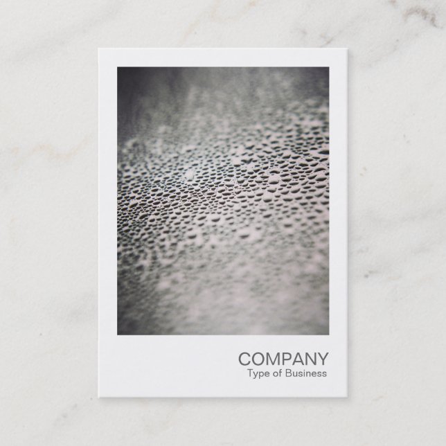 Instant Photo - Water Droplets on Glass 02 Business Card (Front)