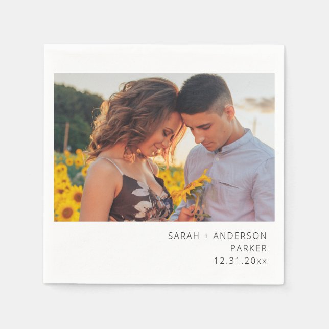 Instant Photo Wedding or Party V2 Napkins (Front)