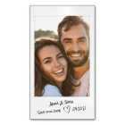 Instant photo with handwritten notes Save the Date