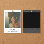 Instant photograph retro wedding memory keepsake postcard<br><div class="desc">Retro Instant Photograph-style Wedding Thank You Card – the perfect blend of modern simplicity and vintage charm to express your gratitude in style. This thank-you card is more than just a note; it's a memorable keepsake designed to capture the essence of your special day. Express your thanks with a touch...</div>