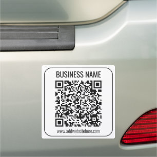 Instant QR Code (enter your website URL to change) Car Magnet