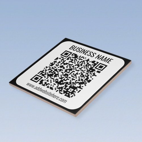 Instant QR Code enter your website URL to change Ceramic Tile