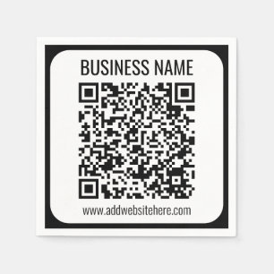 Instant QR Code (enter your website URL to change) Napkins