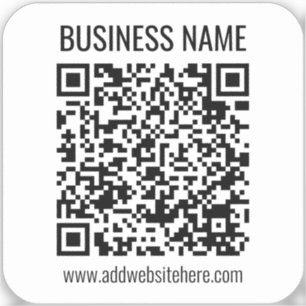 Instant QR Code (enter your website URL to change) Sticker