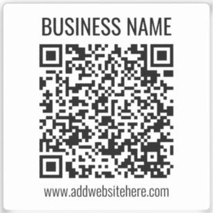 Instant QR Code (enter your website URL to change) Sticker