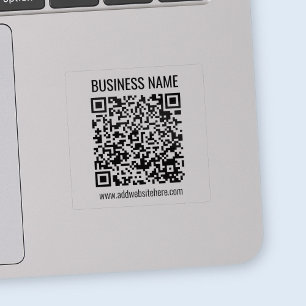 Instant QR Code (enter your website URL to change) Sticker