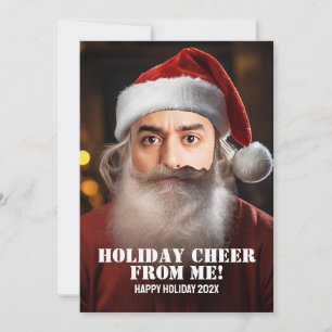 Instant Santa! Just add your face. Holiday Card