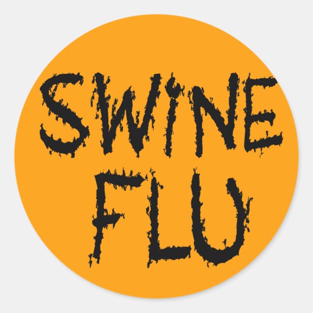 Instant Swine Flu Costume Classic Round Sticker (Front)