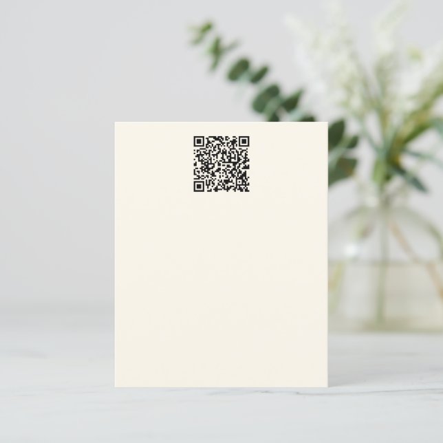 Instantly Create a QR Code | Editable Off White (Standing Front)