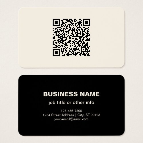 Instantly Create a QR Code  Editable Off White
