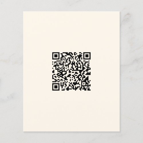 Instantly Create a QR Code  Editable Off White Flyer