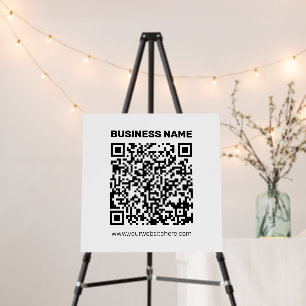 Instantly Create a QR code for Any Website Address Foam Board