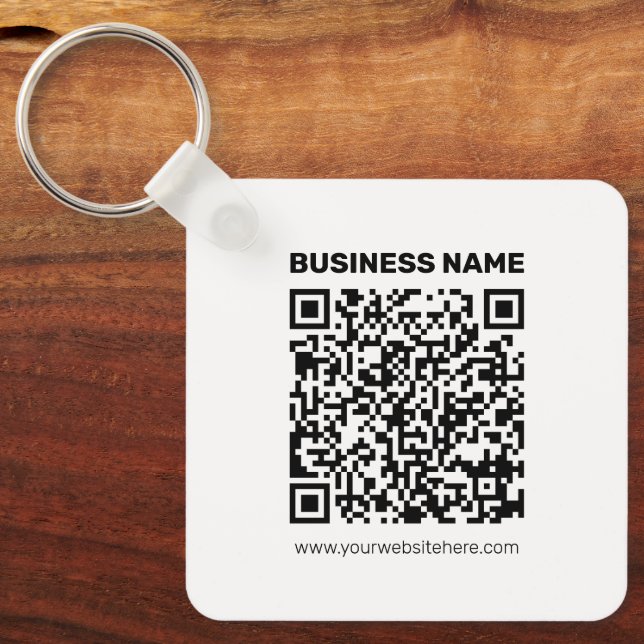 Instantly Create a QR code for Any Website Address Keychain (Front)
