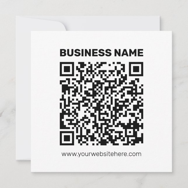 Instantly Create a QR code for Any Website Address Note Card (Front)