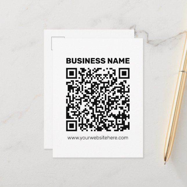 Instantly Create a QR code for Any Website Address Postcard (Front/Back In Situ)