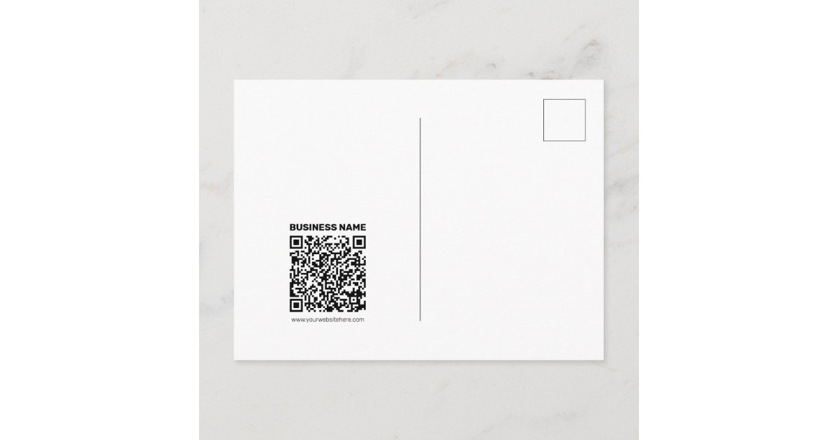 Instantly Create a QR code for Any Website Address Postcard | Zazzle