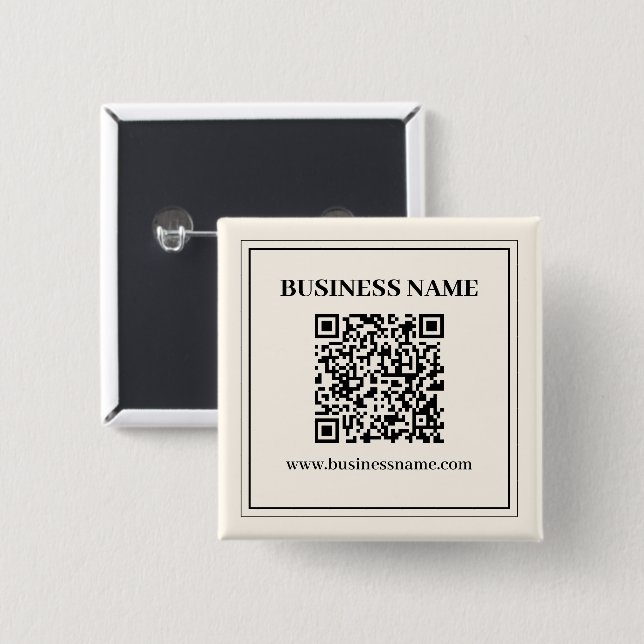 Instantly Create a Scannable QR code for Business Button (Front & Back)