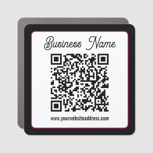 Instantly Create a Scannable QR code for Business Car Magnet