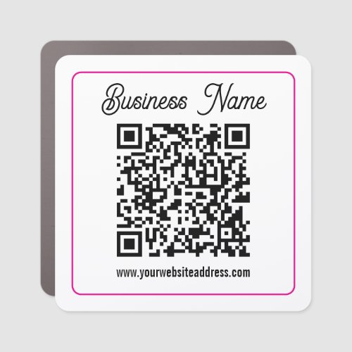 Instantly Create a Scannable QR code for Business Car Magnet