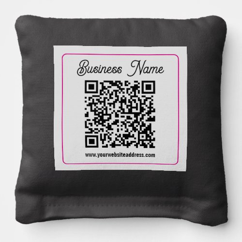 Instantly Create a Scannable QR code for Business Cornhole Bags