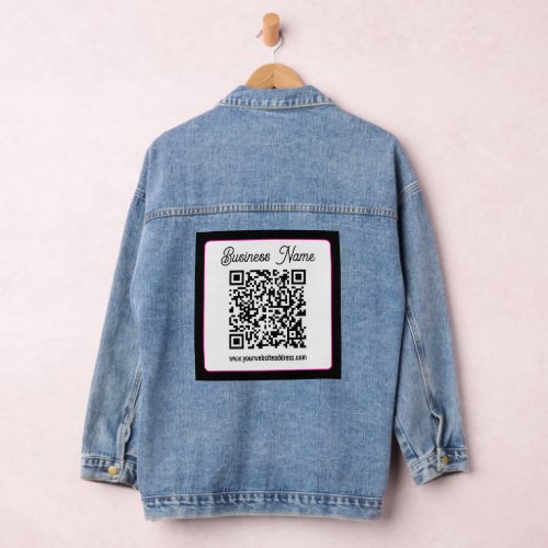 Instantly Create a Scannable QR code for Business Denim Jacket