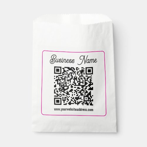 Instantly Create a Scannable QR code for Business Favor Bag