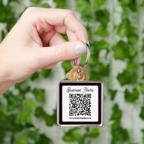 Instantly Create a Scannable QR code for Business Keychain