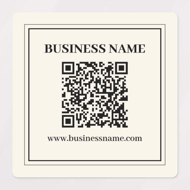 Instantly Create a Scannable QR code for Business Labels (Design 1)