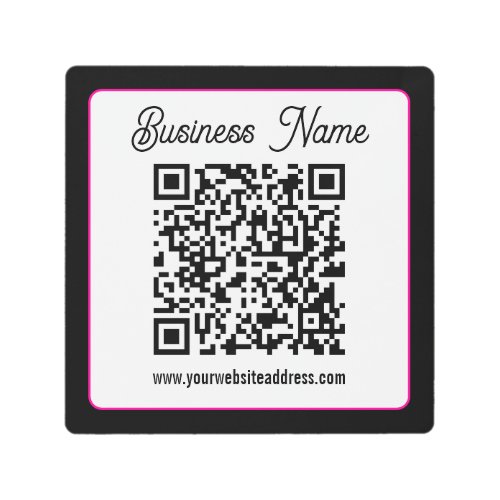 Instantly Create a Scannable QR code for Business Metal Print