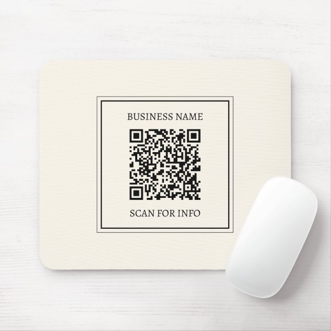 Instantly Create a Scannable QR code for Business Mouse Pad (With Mouse)