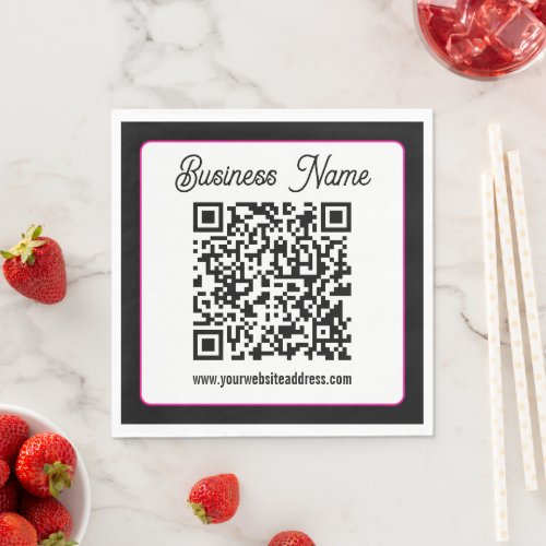 Instantly Create a Scannable QR code for Business Napkins