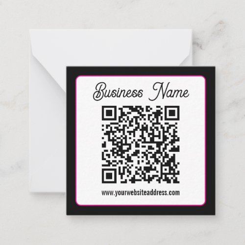 Instantly Create a Scannable QR code for Business Note Card