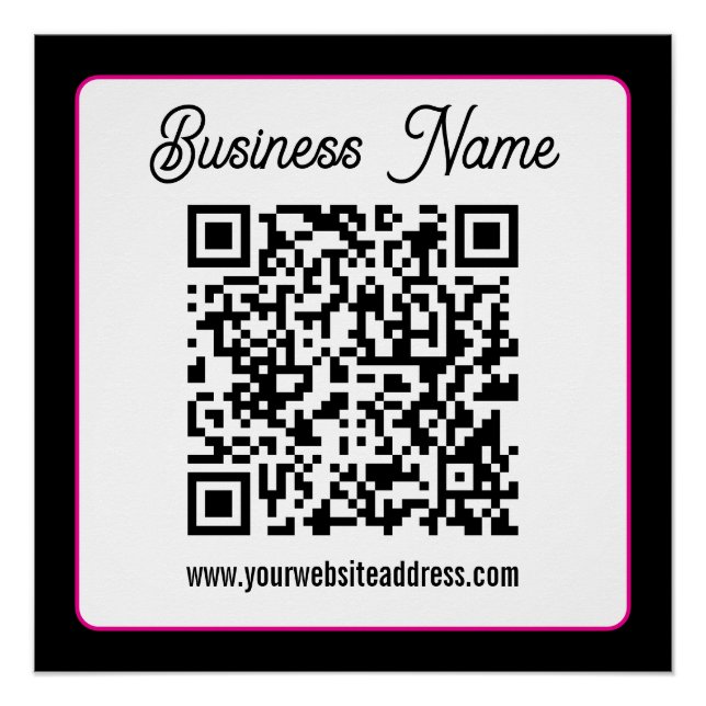 Instantly Create a Scannable QR code for Business Poster (Front)