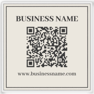 Instantly Create a Scannable QR code for Business Sticker