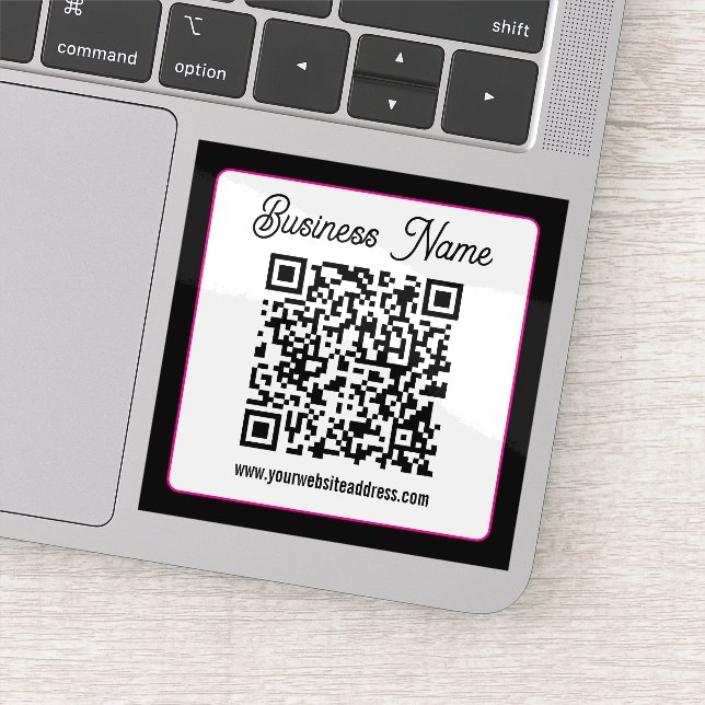 Instantly Create a Scannable QR code for Business Sticker (Detail)