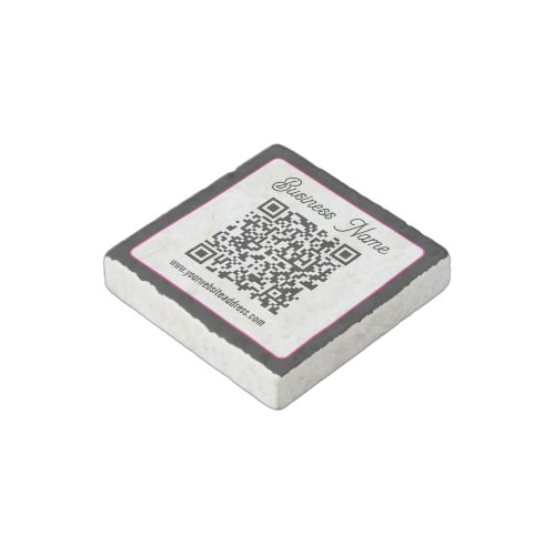 Instantly Create a Scannable QR code for Business Stone Magnet