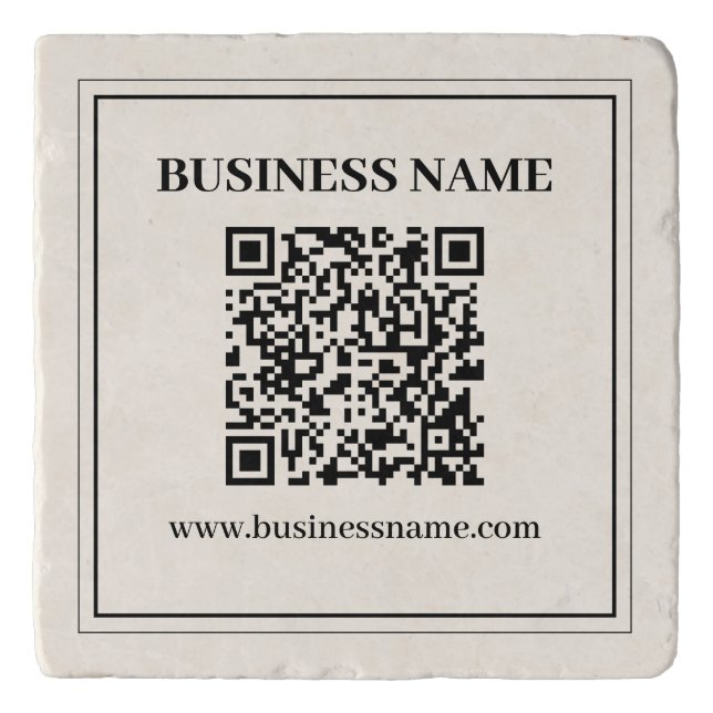 Instantly Create a Scannable QR code for Business Trivet (Front)