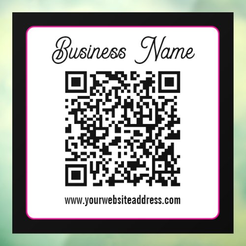 Instantly Create a Scannable QR code for Business Window Cling