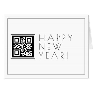 Instantly Create QR code   Stylish Happy New Years Card