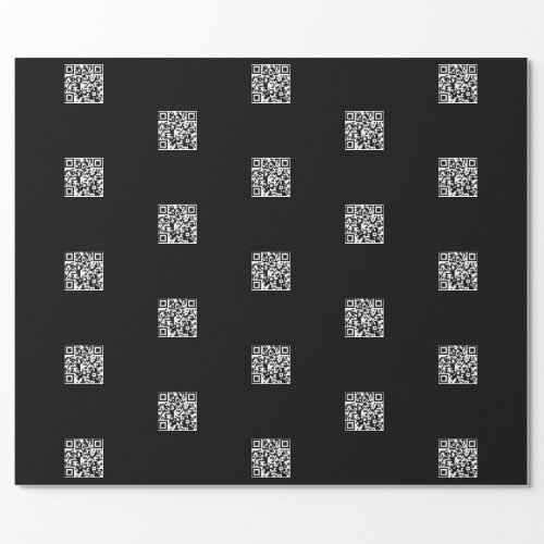 Instantly Create QR Code wTiled Pattern Wrapping Paper