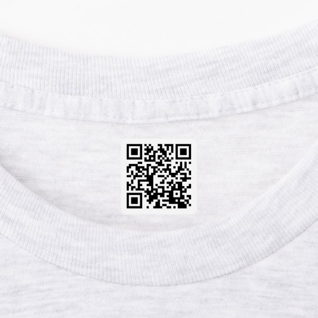 Instantly Create QR Code | Waterproof Clothing Labels (Affixed)