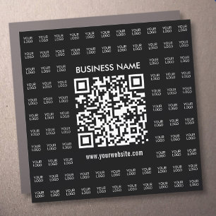 Instantly Create Scannable QR code & Logo Pattern Car Magnet