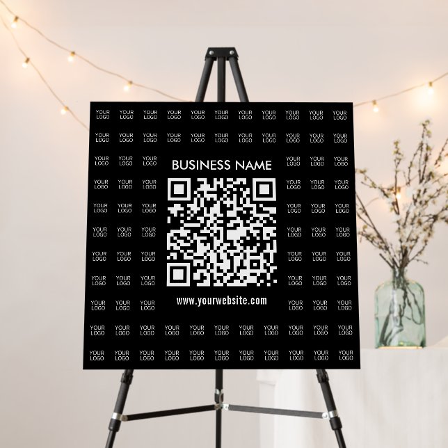 Instantly Create Scannable QR code & Logo Pattern Foam Board (In Situ (Stand))