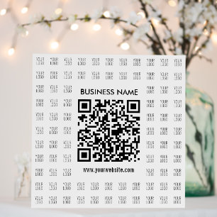 Instantly Create Scannable QR code & Logo Pattern Foam Board
