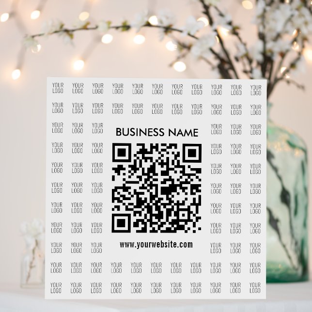 Instantly Create Scannable QR code & Logo Pattern Foam Board (In Situ (Wedding))