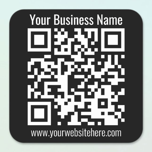 INSTANTLY CREATE SCANNABLE QR Code Square Sticker (Creator Uploaded)