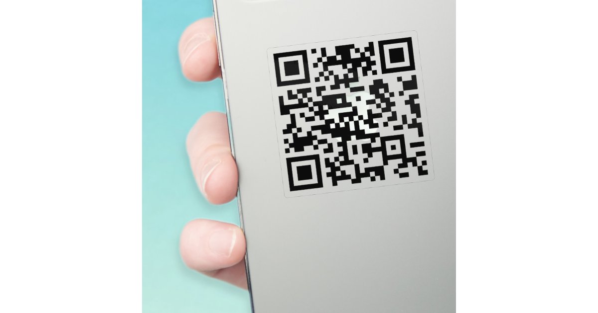 INSTANTLY CREATE Scannable QR Code | Transparent Sticker | Zazzle
